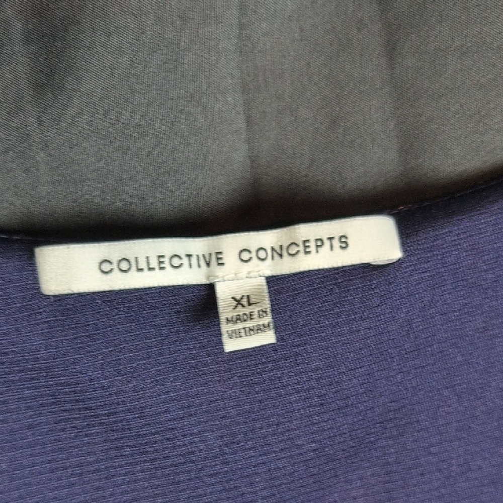 Collective Concepts‎ Blue and Pink Sleeveless Jumper. EUC. XL. - Picture 3 of 8